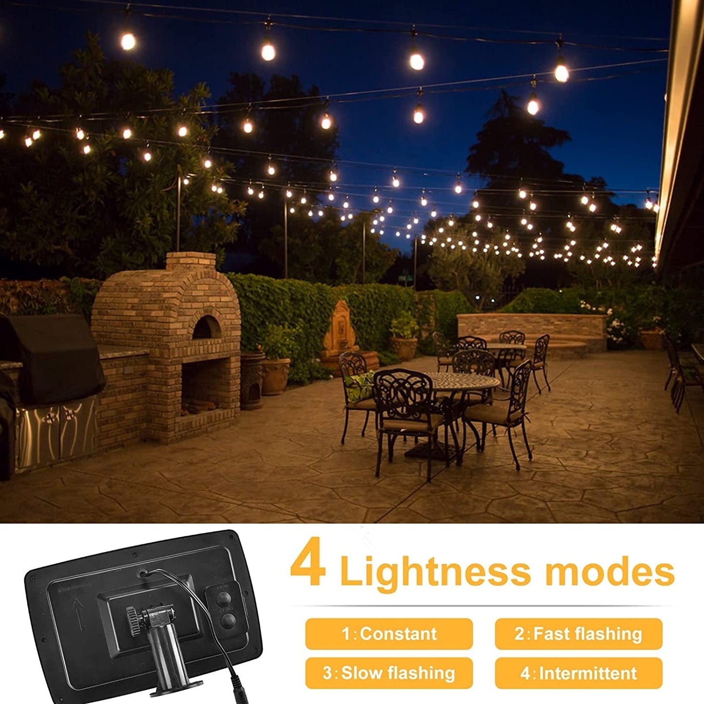 Solar-Powered Weatherproof Garden Lights
