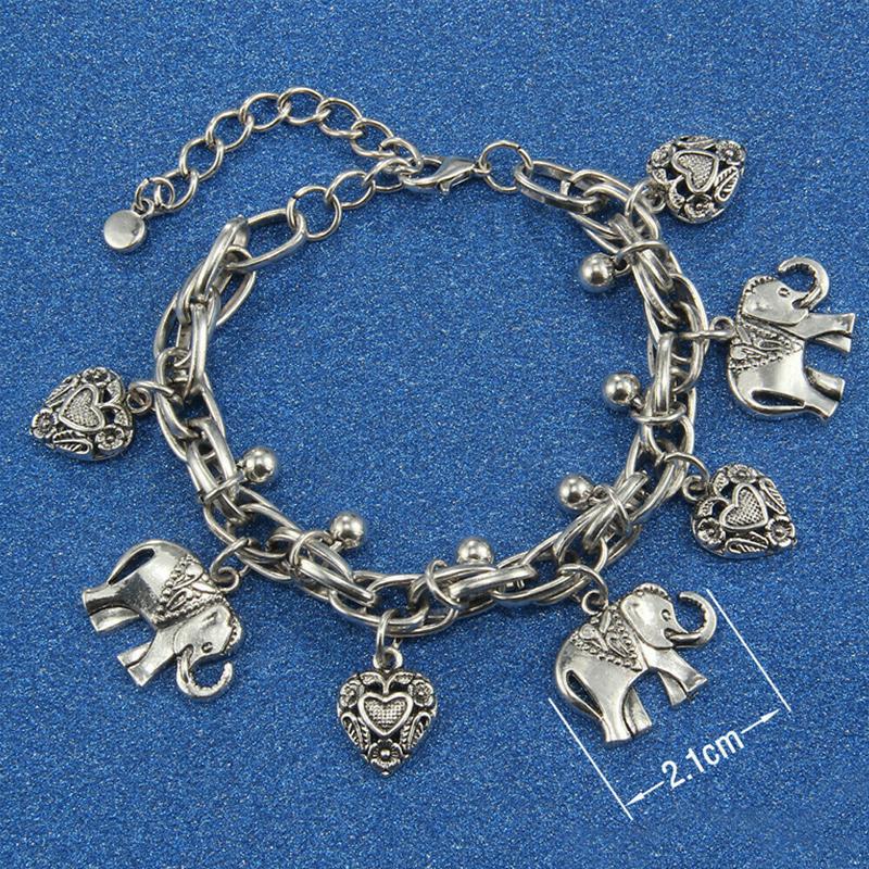Elephant Charm Family Bond Anklet