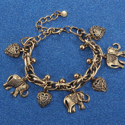 Elephant Charm Family Bond Anklet
