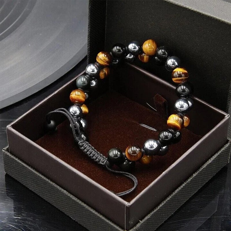 Triple Stone Protection Bracelet