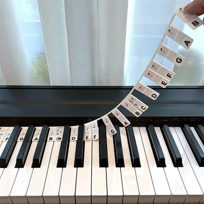 Easy Piano Key Guide Labels