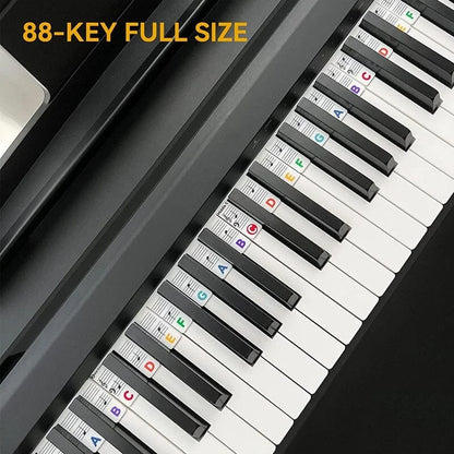Easy Piano Key Guide Labels
