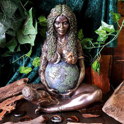 Earth Goddess Resin Sculpture