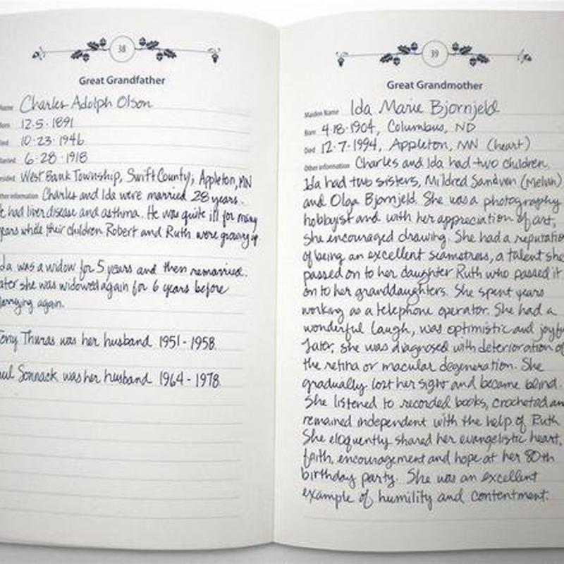 Family Heritage Keepsake Journal