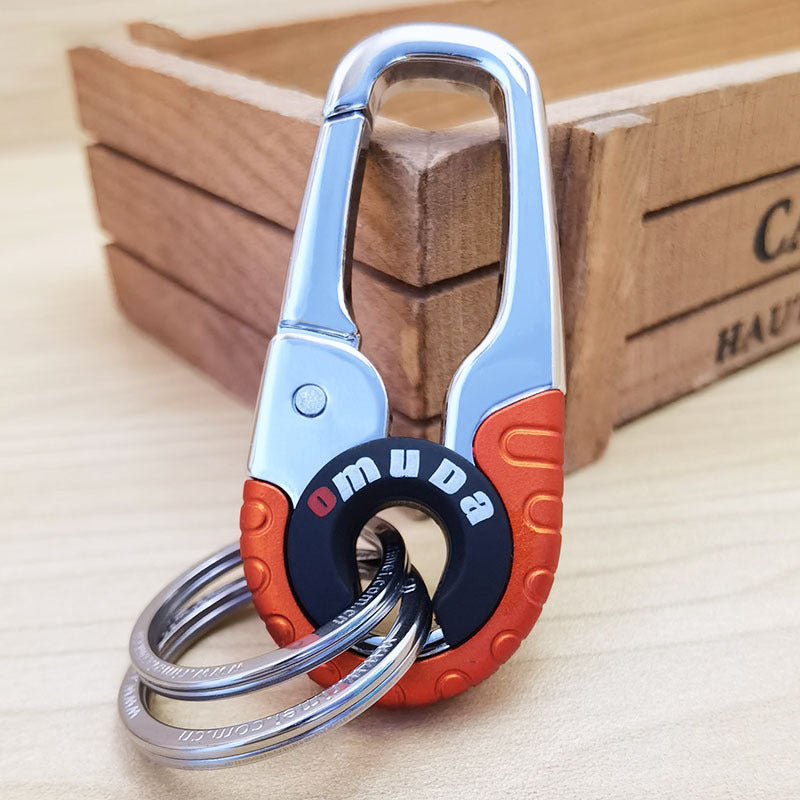 Durable Dual-Ring Car Keychain