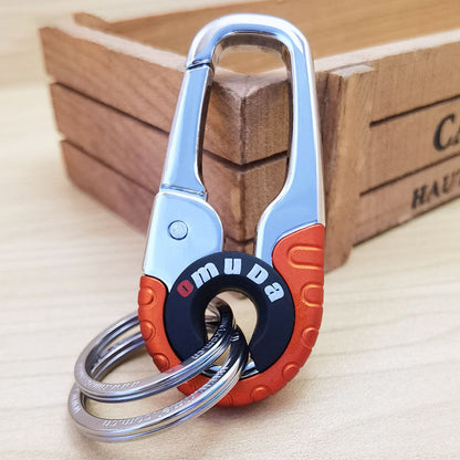 Durable Dual-Ring Car Keychain