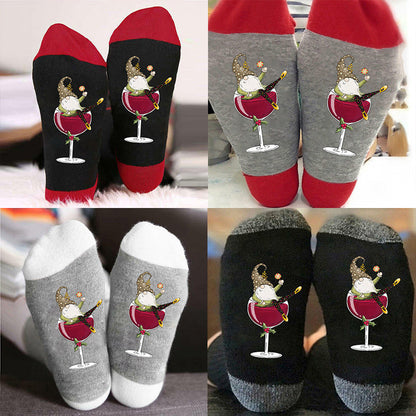 Wine Lover's Cozy Crew Socks