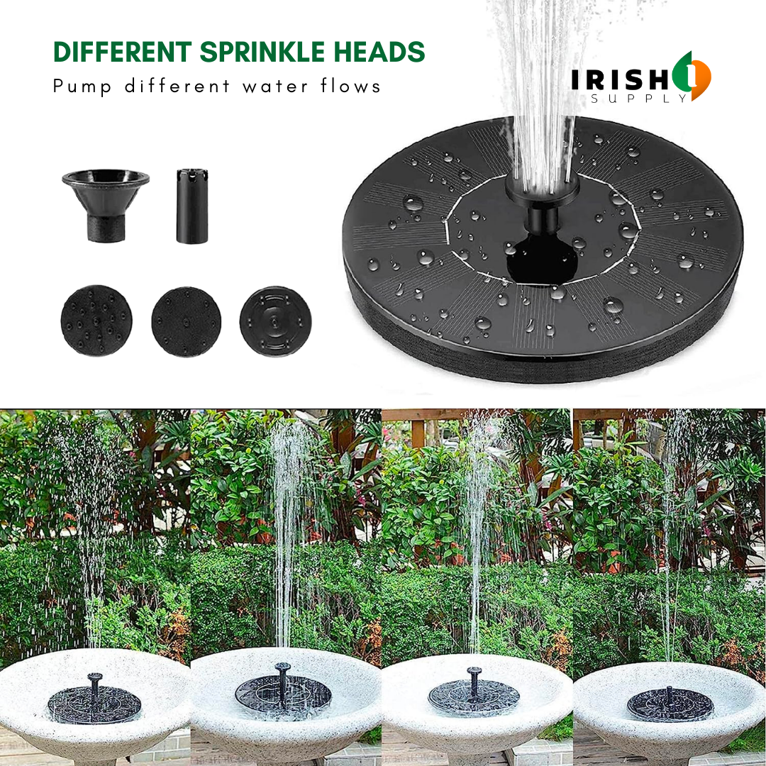 Solar Splash Bird Bath Fountain