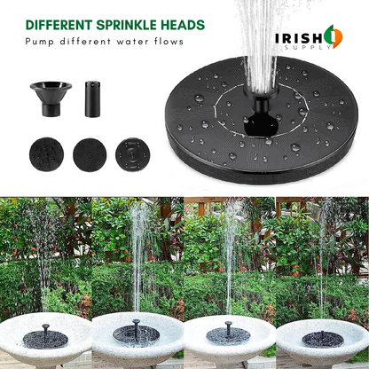 Solar Splash Bird Bath Fountain