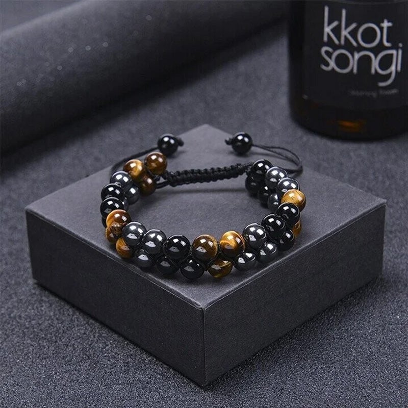 Triple Stone Protection Bracelet