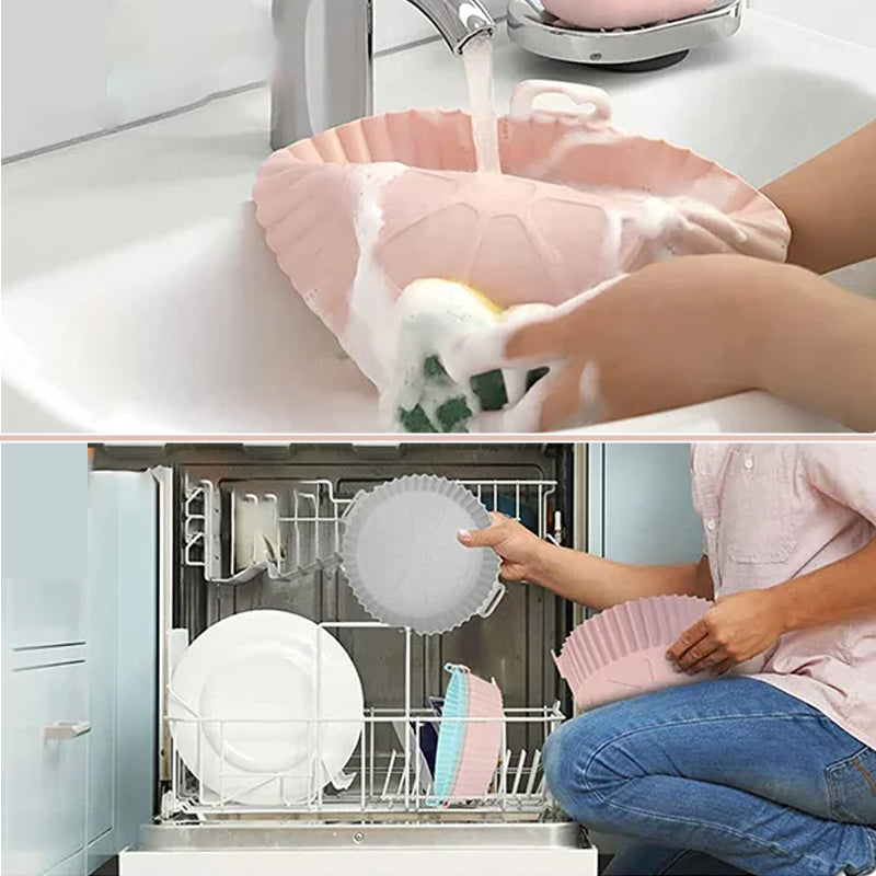 Easy-Clean Reusable Air Fryer Liner