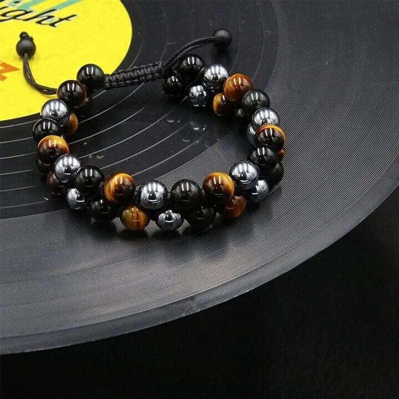 Triple Stone Protection Bracelet