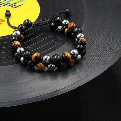 Triple Stone Protection Bracelet