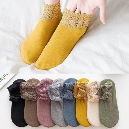 Cozy Lace Winter Socks