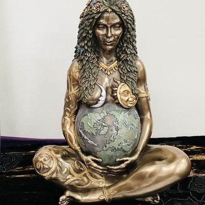 Earth Goddess Resin Sculpture