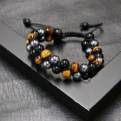 Triple Stone Protection Bracelet