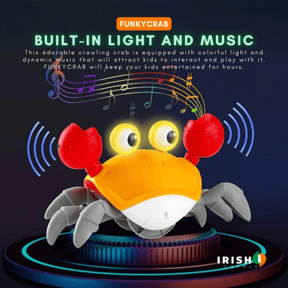 Fun Tummy Time Crawling Crab