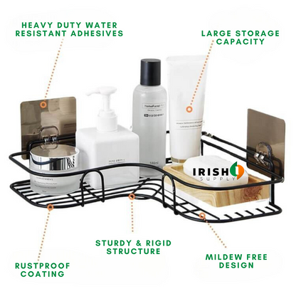 Easy Mount No-Drill Shower Shelf