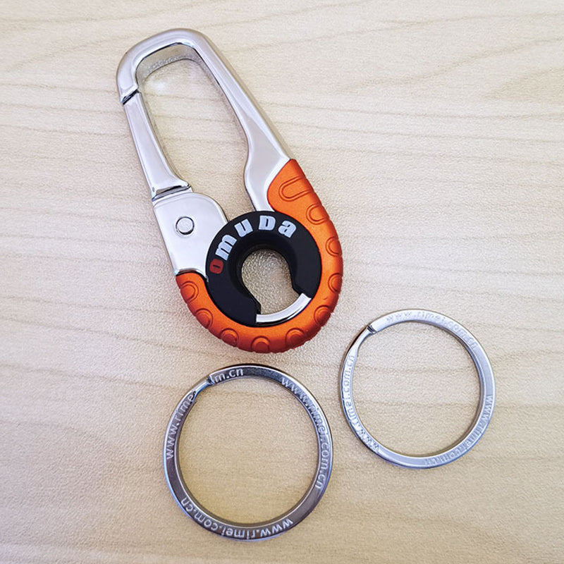Durable Dual-Ring Car Keychain