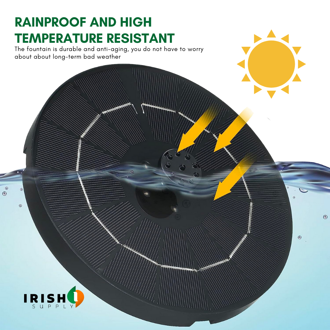 Solar Splash Bird Bath Fountain