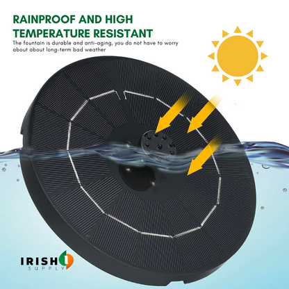 Solar Splash Bird Bath Fountain