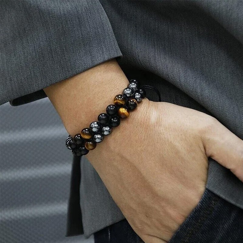 Triple Stone Protection Bracelet