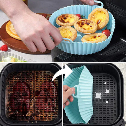 Easy-Clean Reusable Air Fryer Liner