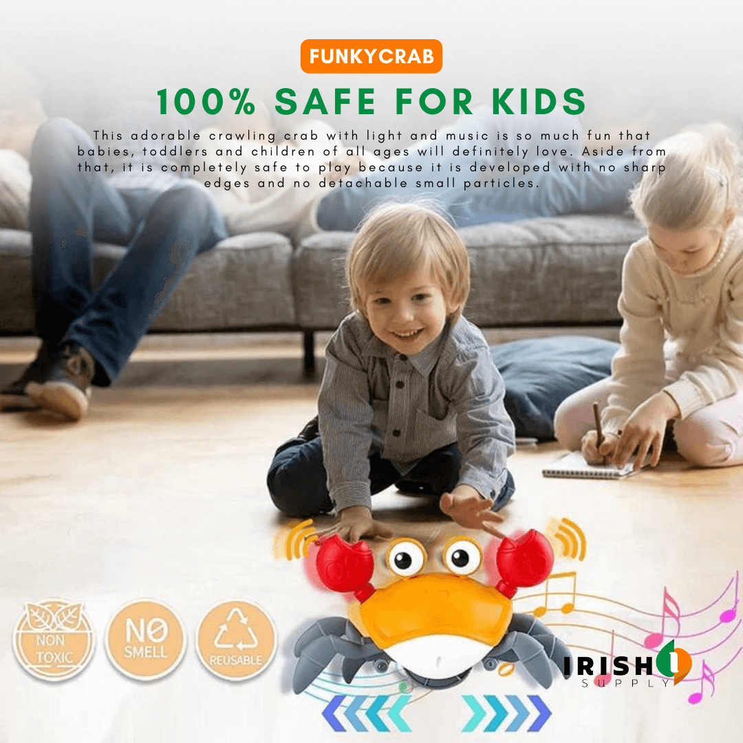 Fun Tummy Time Crawling Crab