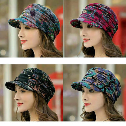 Warm Elastic Multi-Color Cap
