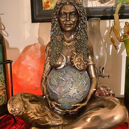 Earth Goddess Resin Sculpture