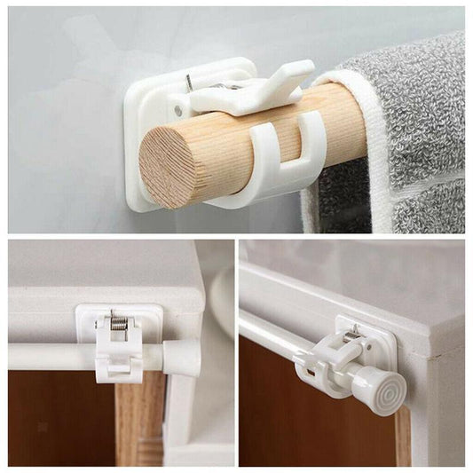 Easy Install Adhesive Curtain Rod Holders