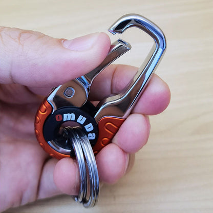 Durable Dual-Ring Car Keychain