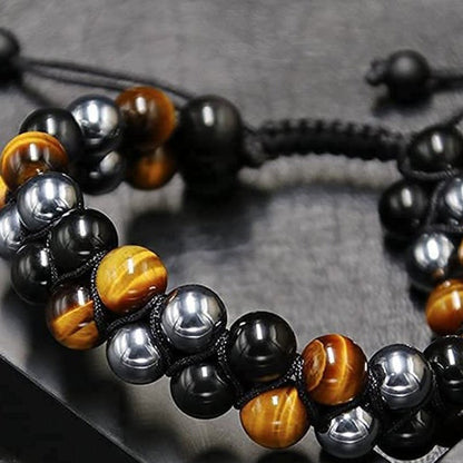 Triple Stone Protection Bracelet