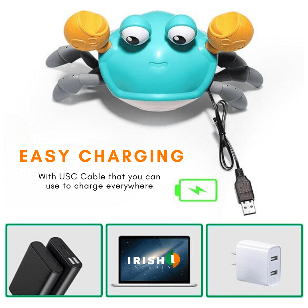 Fun Tummy Time Crawling Crab