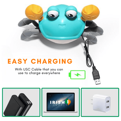 Fun Tummy Time Crawling Crab