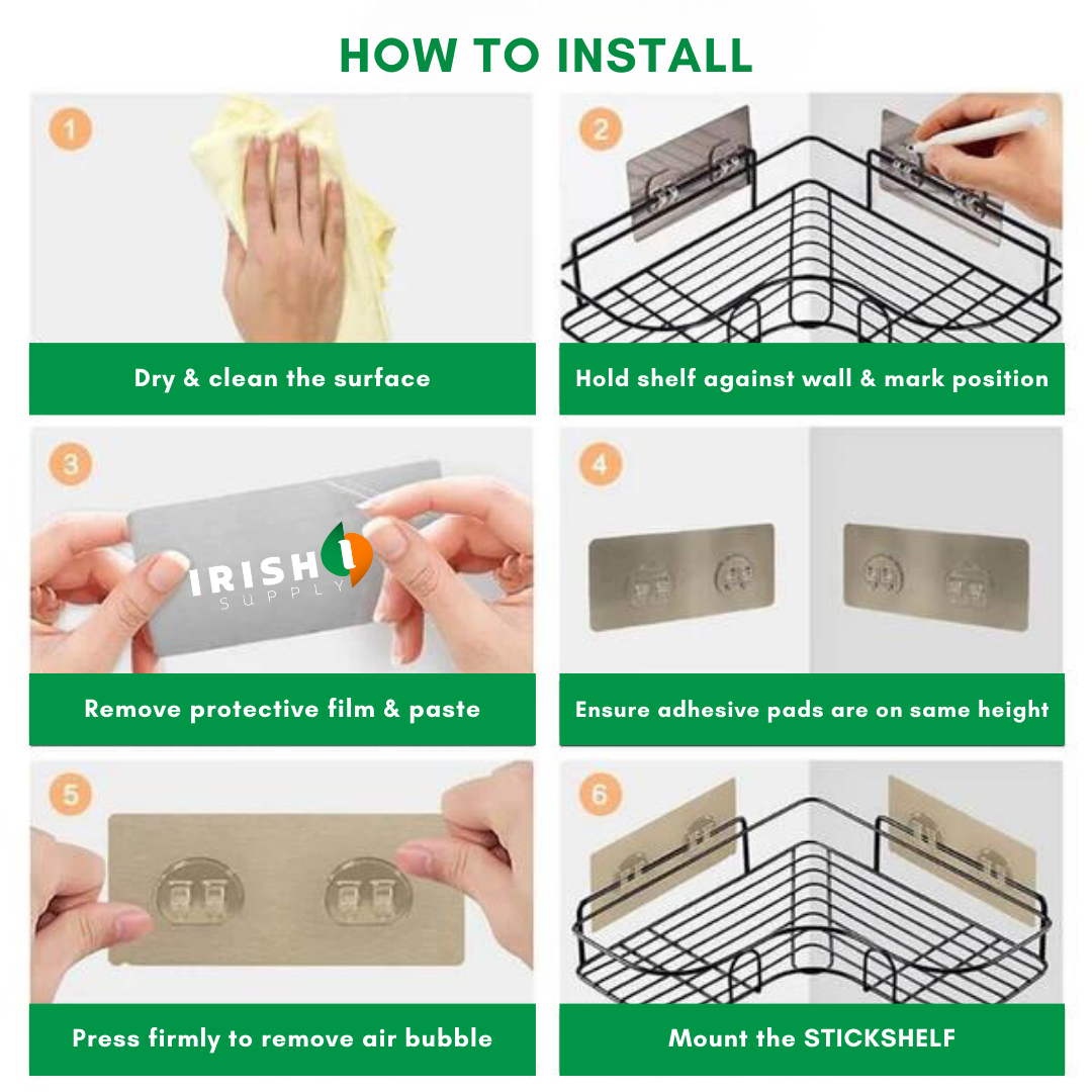 Easy Install Drill-Free Shelf