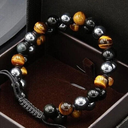 Triple Stone Protection Bracelet