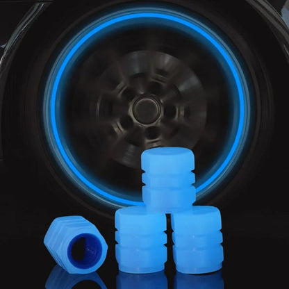 Glowing Night Ride Tire Caps