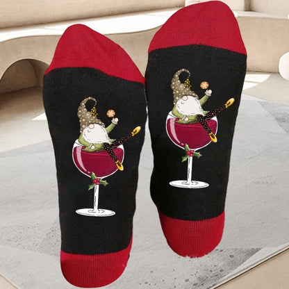 Wine Lover's Cozy Crew Socks