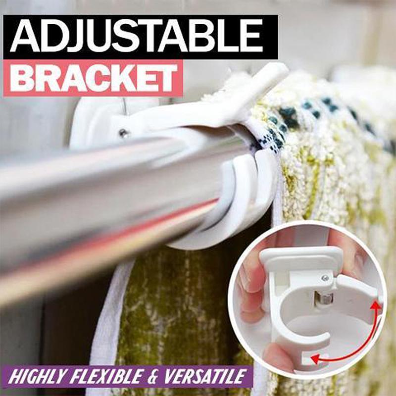 Easy Install Adhesive Curtain Rod Holders
