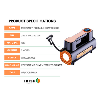 Easy Inflate Cordless Tire Pump