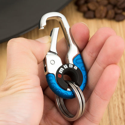 Durable Dual-Ring Car Keychain