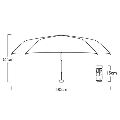 Compact Sun and Rain Shield Umbrella