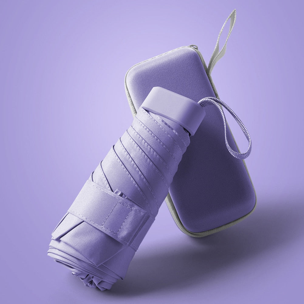 Compact Sun and Rain Shield Umbrella