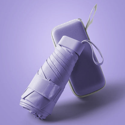 Compact Sun and Rain Shield Umbrella