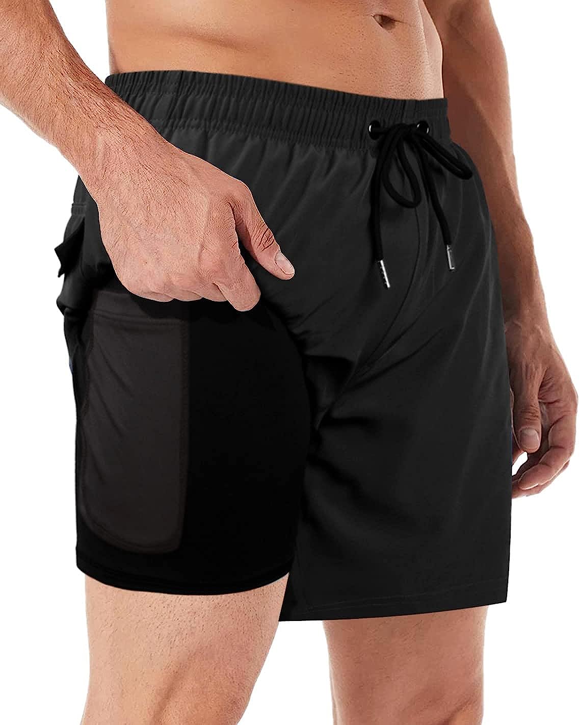 Comfort Fit Swim Trunks - Adjustable Waist