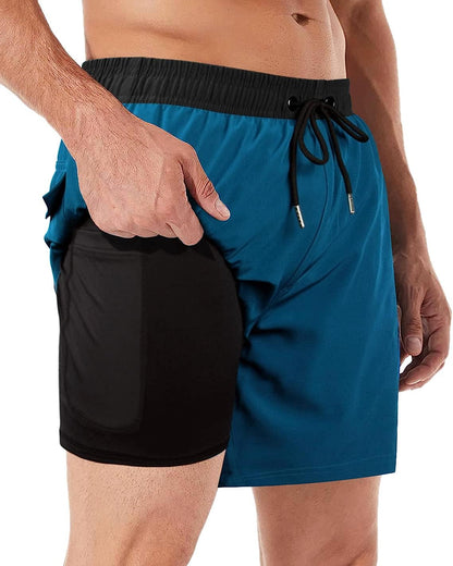 Comfort Fit Swim Trunks - Adjustable Waist