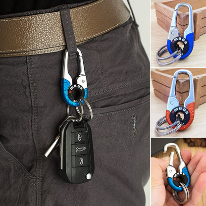 Durable Dual-Ring Car Keychain