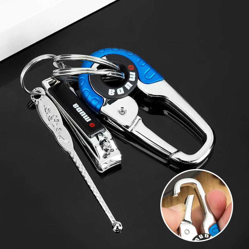 Durable Dual-Ring Car Keychain
