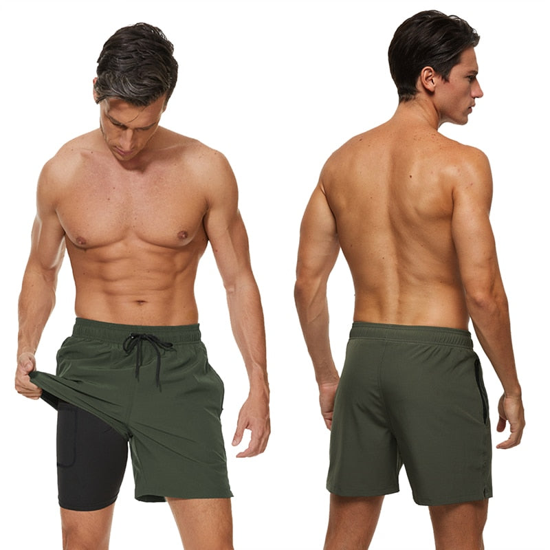 Comfort Fit Swim Trunks - Adjustable Waist